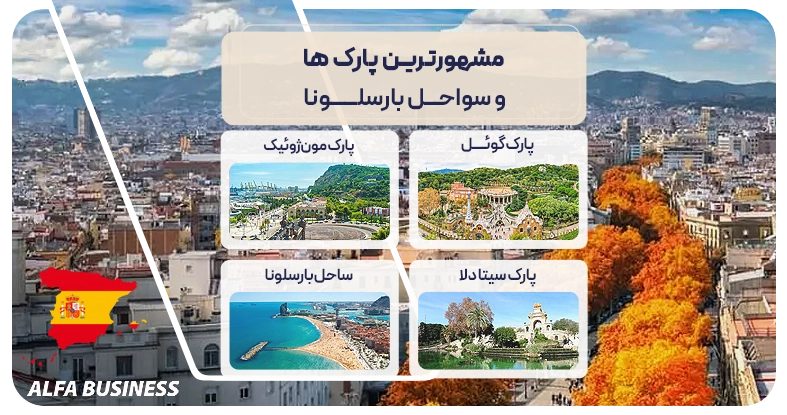 مشهورترین پارک و سواحل بارسلونا